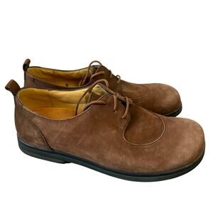 Birkenstock Footprints Princeton Brown Nubuck Lace Up Comfort Shoes Size 39 N